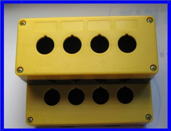 4孔黄色按钮盒